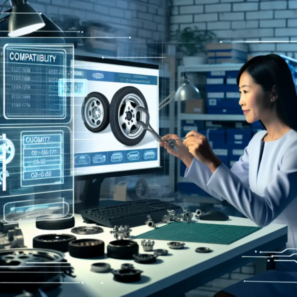 Schemat procesu weryfikacji danych o kompatybilności części w systemie Zavero PL