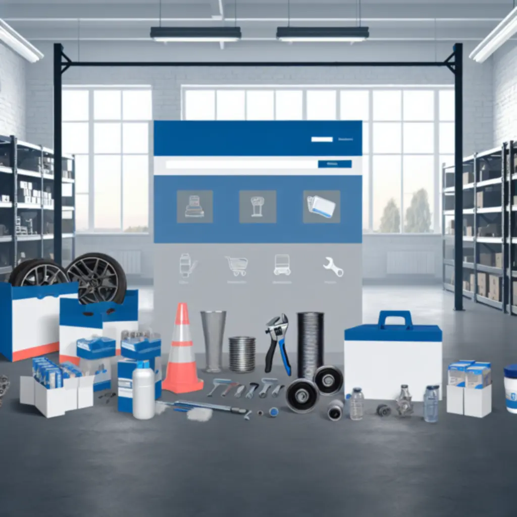 Nowoczesny panel zakupowy z produktami motoryzacyjnymi Zavero PL